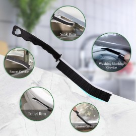 2 Pcs Crevice Cleaning Brush Hard Bristle Gap Brush Multifunctional for Bathroom Household Kitchen Tiles Window Crevice Cleaning Tool (Style 1) 2 Pcs Crevice Cleaning Brush Hard Bristle Gap Brush Multifunctional for Bathroom Household Kitchen Tiles Window Crevice Cleaning Tool (Style 1)
