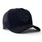 Urban Effort Mesh Back Cap - for Men and Women Baseball Hat 5-Panel Trucker Hat - Great Snapback Closure for Hunting & Hiking (Black/Black, Curved Trucker)