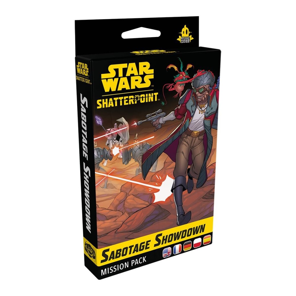 Star Wars Shatterpoint Sabotage Showdown MISSION PACK - Tabletop Miniatures Game, Strategy Game for Kids and Adults, Ages 14+, 2 Players, 90 Min Playtime, Made by Atomic Mass Games Star Wars Shatterpoint Sabotage Showdown MISSION PACK - Tabletop Miniatures Game, Strategy Game for Kids and Adults, Ages 14+, 2 Players, 90 Min Playtime, Made by Atomic Mass Games