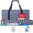 GUSTARIA American Mahjong Set,166 Premium Acrylic Tiles with Blue Prints, 4 All-in-One Color Rack/Pushers, Complete Mahjong Game Set with Floral Blue Carrying Bag