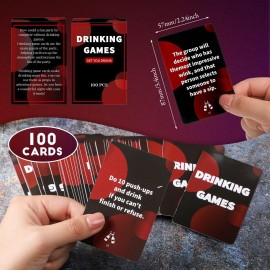 Poen Drinking Games Card Questions Challenges Fun Party for Adults Bachelorette Drinking Games Girls Night Christmas White Elephant Gift(Get You Drunk) Poen Drinking Games Card Questions Challenges Fun Party for Adults Bachelorette Drinking Games Girls Night Christmas White Elephant Gift(Get You Drunk)