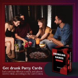 Poen Drinking Games Card Questions Challenges Fun Party for Adults Bachelorette Drinking Games Girls Night Christmas White Elephant Gift(Get You Drunk) Poen Drinking Games Card Questions Challenges Fun Party for Adults Bachelorette Drinking Games Girls Night Christmas White Elephant Gift(Get You Drunk)
