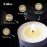 Ashlux Unscented Palm Tea Lights Candles 100 Pack Bulk, 4.5 Hours Long Burning White Tea Lights,Non-Paraffin, Smokeless, Mini Tealight Votive Candles for Wedding, Centerpiece, Party, Christmas