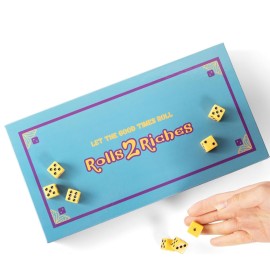Award-Winning Board Game for Families - Rolls 2 Riches | Fast-Paced Dice, Card & Strategy Game for Kids & Adults | Perfect for Parties, Travel, Camping, Game Nights & Outdoor Summer Fun
