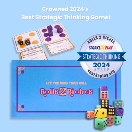 Award-Winning Board Game for Families - Rolls 2 Riches | Fast-Paced Dice, Card & Strategy Game for Kids & Adults | Perfect for Parties, Travel, Camping, Game Nights & Outdoor Summer Fun Award-Winning Board Game for Families - Rolls 2 Riches | Fast-Paced Dice, Card & Strategy Game for Kids & Adults | Perfect for Parties, Travel, Camping, Game Nights & Outdoor Summer Fun
