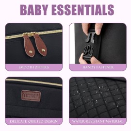 Tuwubi Diaper Bag Tote,Baby Diaper Bag with Pacifier Case Large Travel Diaper Tote Caddy for Mom and Dad Multifunction Large Baby Bag - Black Tuwubi Diaper Bag Tote,Baby Diaper Bag with Pacifier Case Large Travel Diaper Tote Caddy for Mom and Dad Multifunction Large Baby Bag - Black