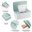 XhjzgcTech 2Pcs Diaper Wipes Dispenser, Refillable Wipe Container, Wipe Container with Sealing Design Lid, Keep Wipes Fresh,Wet Wipes Cases (White/Green)