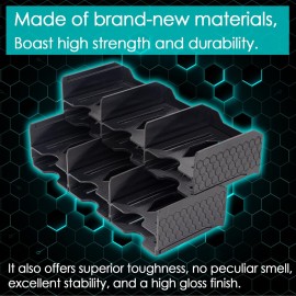 JstFrU Card Case Black | Card Sorting Tray for Catan Resource Cards - Gaming | Game Accessory for The Catan Board Game | Suitable for The Expansion of Catan Game Cards and All Other Card Games