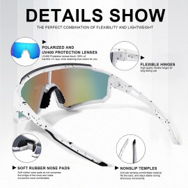 TURBOPEP Polarized Sports Sunglasses for Men and Women,Fishing Cycling Mountain Bike Baseball Sunglasses with UV Protection TURBOPEP Polarized Sports Sunglasses for Men and Women,Fishing Cycling Mountain Bike Baseball Sunglasses with UV Protection
