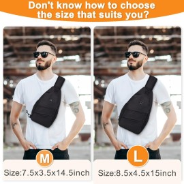 Pritent Crossbody Bags for Women Men Trendy Sling Bag Bakpack Casual Chest Bag with Convertible Shoulder Strap Travel Cross Body Bag for Hiking Traveling Outdoors(Black) Pritent Crossbody Bags for Women Men Trendy Sling Bag Bakpack Casual Chest Bag with Convertible Shoulder Strap Travel Cross Body Bag for Hiking Traveling Outdoors(Black)