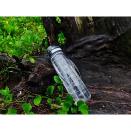 OLDLEY Water Bottle, 32oz Motivational Sports Water Bottle with Time Marker - Times to Drink - Tritan, BPA Free, Wide Mouth Leakproof, Clear (1 Bottle)