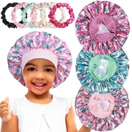 3pcs Satin Bonnets for Kids Sleeping, Cute Hair Bo..