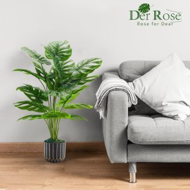 Der Rose Fake Plants Tall 28\'\' Artificial Monstera Faux Plants Indoor for Living Room Home House Decor Der Rose Fake Plants Tall 28\'\' Artificial Monstera Faux Plants Indoor for Living Room Home House Decor