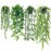 Der Rose 4Pcs Fake Plants Hanging Artificial Ivy Vine Faux Eucalyptus Hanging Plants, Boston Fern, String of Pearls for Home Boho Wall Shelf Indoor Outdoor Decor