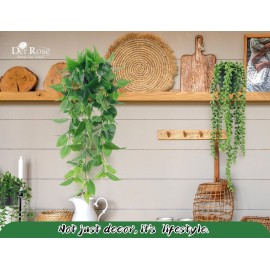 Der Rose 4Pcs Fake Plants Hanging Artificial Ivy Vine Faux Eucalyptus Hanging Plants, Boston Fern, String of Pearls for Home Boho Wall Shelf Indoor Outdoor Decor Der Rose 4Pcs Fake Plants Hanging Artificial Ivy Vine Faux Eucalyptus Hanging Plants, Boston Fern, String of Pearls for Home Boho Wall Shelf Indoor Outdoor Decor