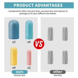 12 Pack Multi Sizes Silicone Bottle Covers, Travel Accessories Must Haves, Cruise Ship Essentials, Travel Size Toiletries,Travel Essentials for Women Men,Travel Gadgets, Elastic Sleeves for leak proof 12 Pack Multi Sizes Silicone Bottle Covers, Travel Accessories Must Haves, Cruise Ship Essentials, Travel Size Toiletries,Travel Essentials for Women Men,Travel Gadgets, Elastic Sleeves for leak proof