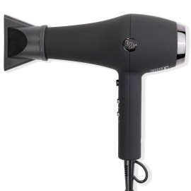 L\'ANGE HAIR Soleil Professional Hair Dryer | 3 Heat Settings & 2 Airflow Settings | Cool Shot Locks-in Style | Professional Length Cord | Best Lightweight Hair for Smooth Blowouts (Black)