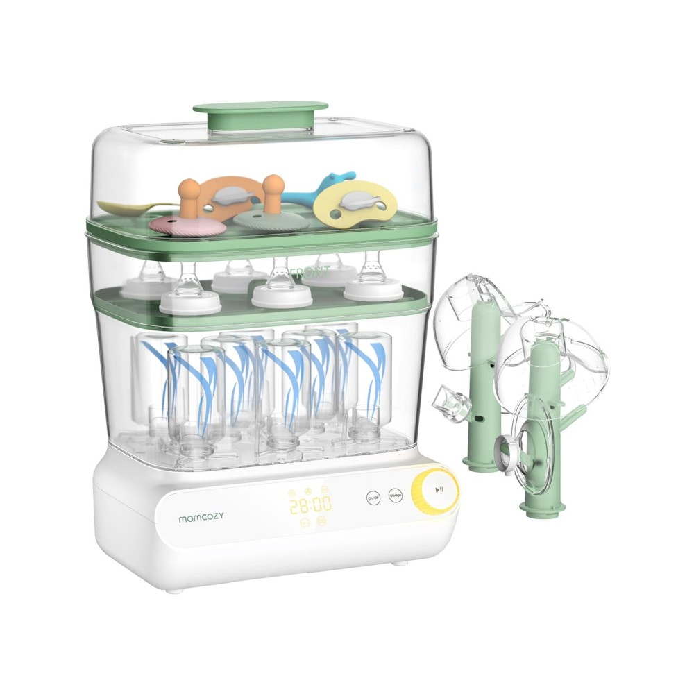 Momcozy 3 Layers Large Bottle Sterilizer and Dryer, Fast Sterilize and Dry, Universal Bottle Sterilizer for All Bottles & Breast Pump Accessories, Touch Screen & Auto-Off Bottle Sanitizer Momcozy 3 Layers Large Bottle Sterilizer and Dryer, Fast Sterilize and Dry, Universal Bottle Sterilizer for All Bottles & Breast Pump Accessories, Touch Screen & Auto-Off Bottle Sanitizer