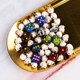 48 PCS 12mm 6 Sided Dice Set Marble D6 Dice Round Corner Board Game Dice for Tenzi Farkle Bunco MTG DND or Math Learning 48 PCS 12mm 6 Sided Dice Set Marble D6 Dice Round Corner Board Game Dice for Tenzi Farkle Bunco MTG DND or Math Learning