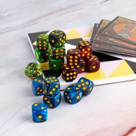 48 PCS 12mm 6 Sided Dice Set Marble D6 Dice Round Corner Board Game Dice for Tenzi Farkle Bunco MTG DND or Math Learning 48 PCS 12mm 6 Sided Dice Set Marble D6 Dice Round Corner Board Game Dice for Tenzi Farkle Bunco MTG DND or Math Learning