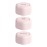 Cadence Travel Containers - Skincare Set - Magnetic Travel Capsules - for Facial Cleanser, Moisturizer, Sunscreen - 3 Small Capsules (0.56oz) with Cleanser, Moisturizer & Sun-Icon Labels - Petal