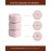 Cadence Travel Containers - Skincare Set - Magnetic Travel Capsules - for Facial Cleanser, Moisturizer, Sunscreen - 3 Small Capsules (0.56oz) with Cleanser, Moisturizer & Sun-Icon Labels - Petal