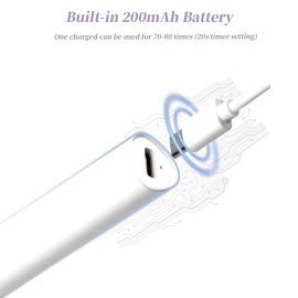 UV Light for Gel Nails, Denabuty Mini U V LED Nail Lamp Handheld with Stand, Portable Nail Dryer Rechargeable USB Cordless, Nail Light with 2 Timers for Fast Drying (White)