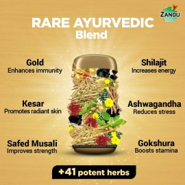 Zandu Shilajitprash, Combination of Shilajit and Selected Herbs of Chyawanpash, a Powerhouse of 47 Potent Ayurvedic Herbs, 3 Action Formula to Boost Strength, Stamina & Immunity, 900 Gm
