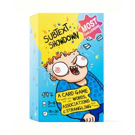 Subtext Showdown: Word Association Board Games for Adults, Teens & Family (3-6 Players) - Fun Games for Adults and Teens Groups - Funny Card Games for Family Game Night or Birthday Party