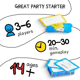 Subtext Showdown: Word Association Board Games for Adults, Teens & Family (3-6 Players) - Fun Games for Adults and Teens Groups - Funny Card Games for Family Game Night or Birthday Party