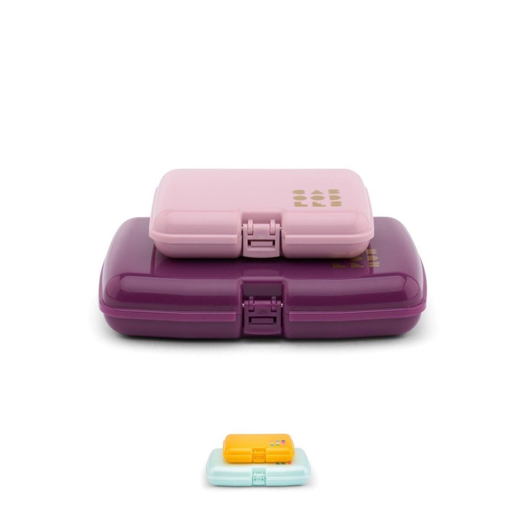 Caboodles Care Pack + Lil Bit Set, Pink & Violet, Travel Organizers for Makeup, Snap-Tight Latch for Mess-Free Travel, Compact Size Caboodles Care Pack + Lil Bit Set, Pink & Violet, Travel Organizers for Makeup, Snap-Tight Latch for Mess-Free Travel, Compact Size