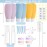 DEWSENSI 20 Pack Travel Bottles Set for Toiletries TSA Approved, Leak Proof Travel Size Containers Kit Portable Refillable Travel Accessories for Shampoo Conditioner Lotion Liquids (Multi-color)
