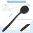 Manmihealth Silicone Back Scrubber (Thick Bristles) & Bath Glove & Face Brush Set(3PCS), Super-Exfoliating & Lathering Body Scrubber, Shower Brush, Face Scrubber Combination, with a Free Hook.(Black)