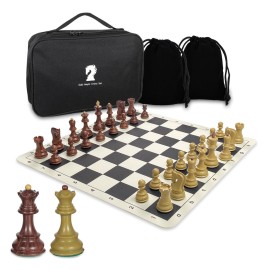Tournament Chess Set, 20\'\' Foldable Silicone Chessboard Travel Chess Set Travel Games Portable Chess Set for Adults Zagreb Chess Pieces, Weighted Pieces with Storage Bag Giant Outdoor Chess Set
