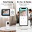 Upgrade Video Baby Monitor with 2 Cameras and Audio 2.8 Screen, Night Vision, APP, 2 Way Talk, 1200ft Long Range, Feeding Clock, Temperature Detection, Portable Wireless Baby Cam Home Use