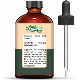 Organic Zing Bhringraj (Eclipta alba) Oil | Pure & Natural Carrier Oil for Skincare, Hair Care & Massage - 118ml/3.99fl oz Organic Zing Bhringraj (Eclipta alba) Oil | Pure & Natural Carrier Oil for Skincare, Hair Care & Massage - 118ml/3.99fl oz
