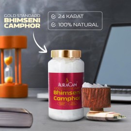 AuraCam Gold Standard Bhimseni Camphor with Electrical Diffuser/Camphor/Kapoor Burner/Aromatic for Pooja, Meditation, Havan/Pure & Natural Pacha Kapoor with Stand for Home, Office (Pack 1, 500 g) AuraCam Gold Standard Bhimseni Camphor with Electrical Diffuser/Camphor/Kapoor Burner/Aromatic for Pooja, Meditation, Havan/Pure & Natural Pacha Kapoor with Stand for Home, Office (Pack 1, 500 g)