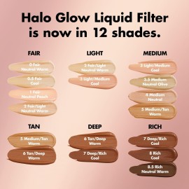 e.l.f. Halo Glow Liquid Filter, Complexion Booster For A Glowing, Soft-Focus Look, Infused With Hyaluronic Acid, Vegan & Cruelty-Free, 0 Fair e.l.f. Halo Glow Liquid Filter, Complexion Booster For A Glowing, Soft-Focus Look, Infused With Hyaluronic Acid, Vegan & Cruelty-Free, 0 Fair