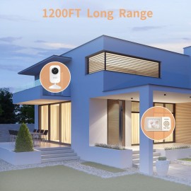 ebemate Video Baby Monitor Camera with 2.8 LCD Screen Video & Audio No Glow Night Vision,2-Way Talk Audio Cam Baby Monitoring 1200FT Range EBE28