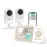 ebemate Video Baby Monitor Camera with 2 Camera,2.8 LCD Screen Video & Audio No Glow Night Vision,2-Way Talk Audio Cam Baby Monitoring 1200FT Range EBE28-2