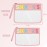 Siwara Snack Bags Clear Pouch for Travel Bag Nylon Clear Cosmetic Bag Makeup Waterproof Bag Portable Glitter Snacks Makeup Beach Pouch Toiletry Bag for Women Girls (Pink-Snacks)