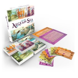 Asmadi Games: Aegean Sea - Strategy Card Game, Take Charge of Ancient Peoples, Ages 14+, 2-5 Players, 20 Min Per Player