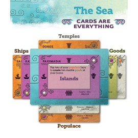 Asmadi Games: Aegean Sea - Strategy Card Game, Take Charge of Ancient Peoples, Ages 14+, 2-5 Players, 20 Min Per Player