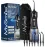 MySmile LP221 UVC Sterilizable Cordless Water Flossers for Teeth 335ML Portable OLED Display Dental Flosser with 4 Modes 8 Jet Tips and a Storage Pouch for Home and Travel (Midnight Black)