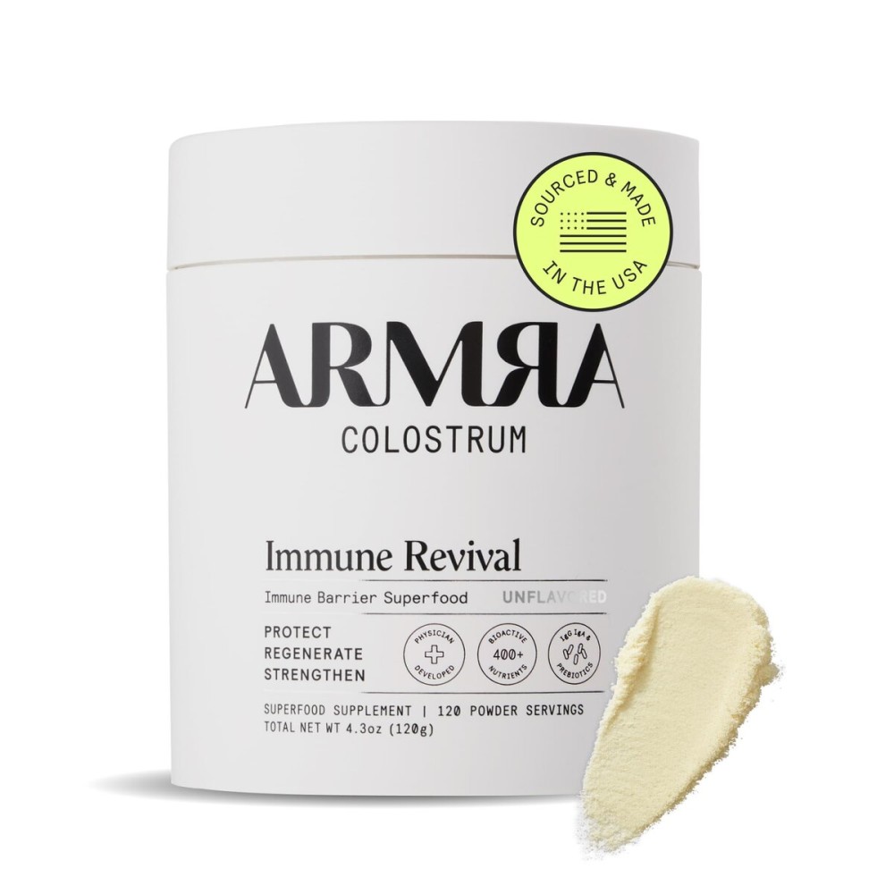 ARMRA Colostrum Premium Powder, Grass Fed, Gut Health Bloating Immunity Skin & Hair, Contains 400+ Bioactive Nutrients, Potent Bioavailable, Keto, Gluten & Fat Free (Unflavored | 120 Servings) ARMRA Colostrum Premium Powder, Grass Fed, Gut Health Bloating Immunity Skin & Hair, Contains 400+ Bioactive Nutrients, Potent Bioavailable, Keto, Gluten & Fat Free (Unflavored | 120 Servings)