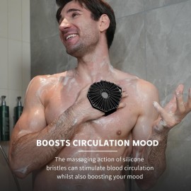 iTokGoK Premium Silver-Infused Dual-Sided Design 2-in-1 Silicone Body Scrubber for Shower,Body Brush Buffer Scrubber for Men and Women for All Skin, Ergonomic No-Slip Handle, Easy to Clean - Black iTokGoK Premium Silver-Infused Dual-Sided Design 2-in-1 Silicone Body Scrubber for Shower,Body Brush Buffer Scrubber for Men and Women for All Skin, Ergonomic No-Slip Handle, Easy to Clean - Black