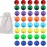Medikaison Pegs Jokers and Marbles Board Game 14mm 32 Replacement Marbles 4 Each of 8 Colors for Wahoo Board Game Colorful Marble and Storage Bag Included(14mm/0.55inches)