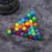 Medikaison Pegs Jokers and Marbles Board Game 14mm 32 Replacement Marbles 4 Each of 8 Colors for Wahoo Board Game Colorful Marble and Storage Bag Included(14mm/0.55inches)