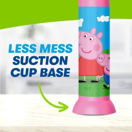 Firefly Ready Go Brush, Peppa Pig, Light Up Timer Toothbrush, Premium Soft Bristles, 1 Minute Timer, Less Mess Suction Cup, Battery Included, Easy Storage, for Ages 3+, 1 Count Firefly Ready Go Brush, Peppa Pig, Light Up Timer Toothbrush, Premium Soft Bristles, 1 Minute Timer, Less Mess Suction Cup, Battery Included, Easy Storage, for Ages 3+, 1 Count