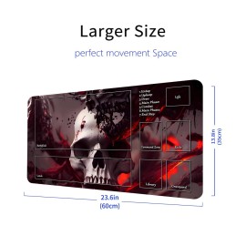 MTG Game Playmat, Unique Design TCG Play Mat for MTG TCG 24 x 14 inches Trading Card Inked Game Playmats with Storage Bag MTG Game Playmat, Unique Design TCG Play Mat for MTG TCG 24 x 14 inches Trading Card Inked Game Playmats with Storage Bag